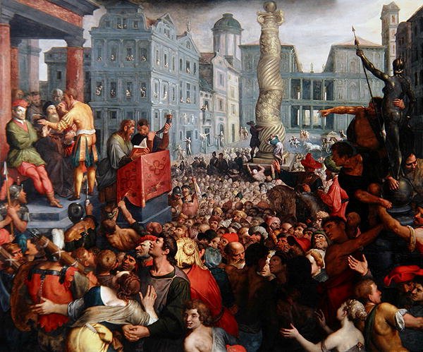 The Judgment of Zaleucus, ca. 1606 (olie på panel) af Ambrosius the Elder Francken or Franck