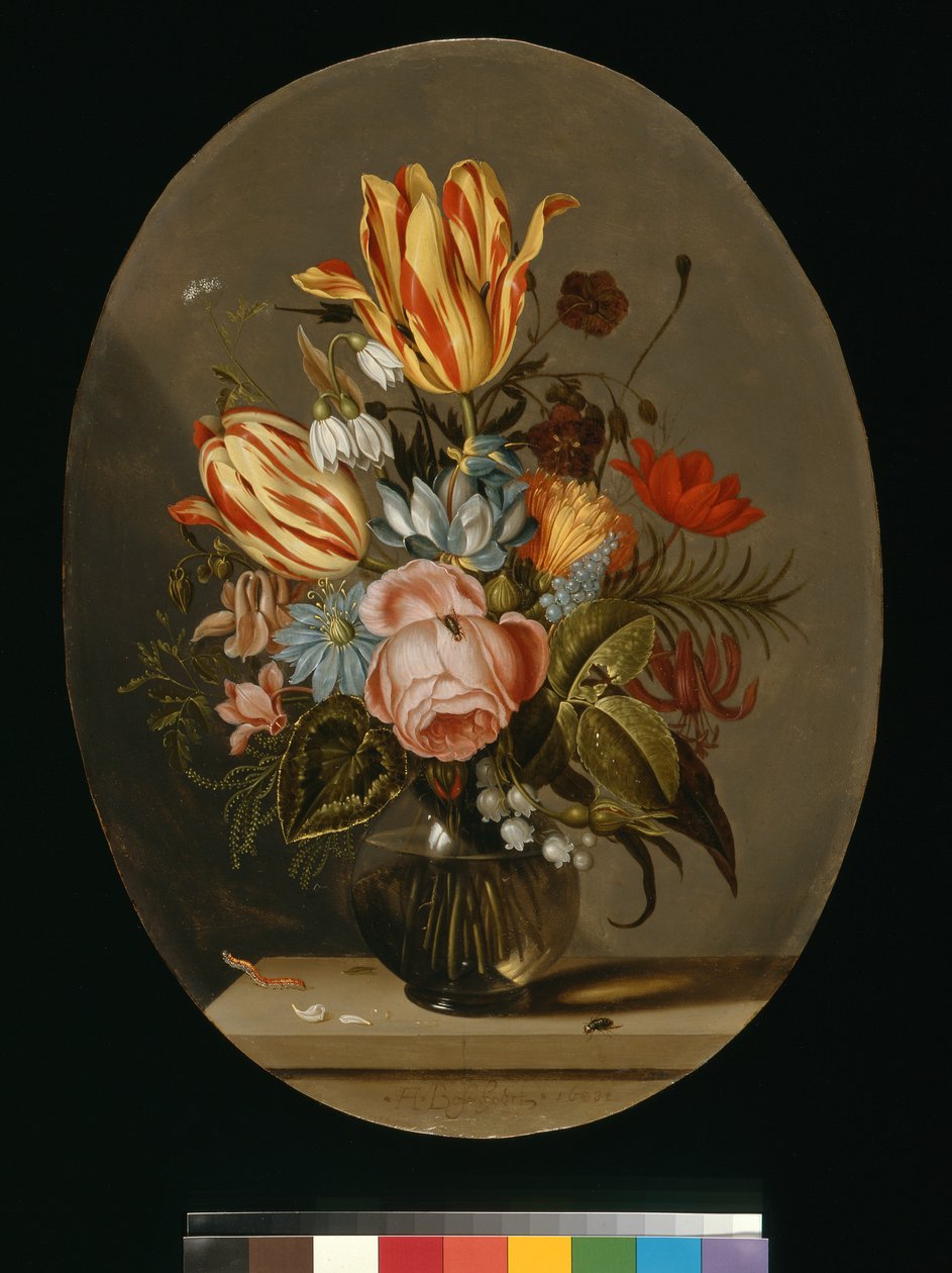 En vase med blomster, ca. 1633 (olie på lærred) af Ambrosius the Younger Bosschaert