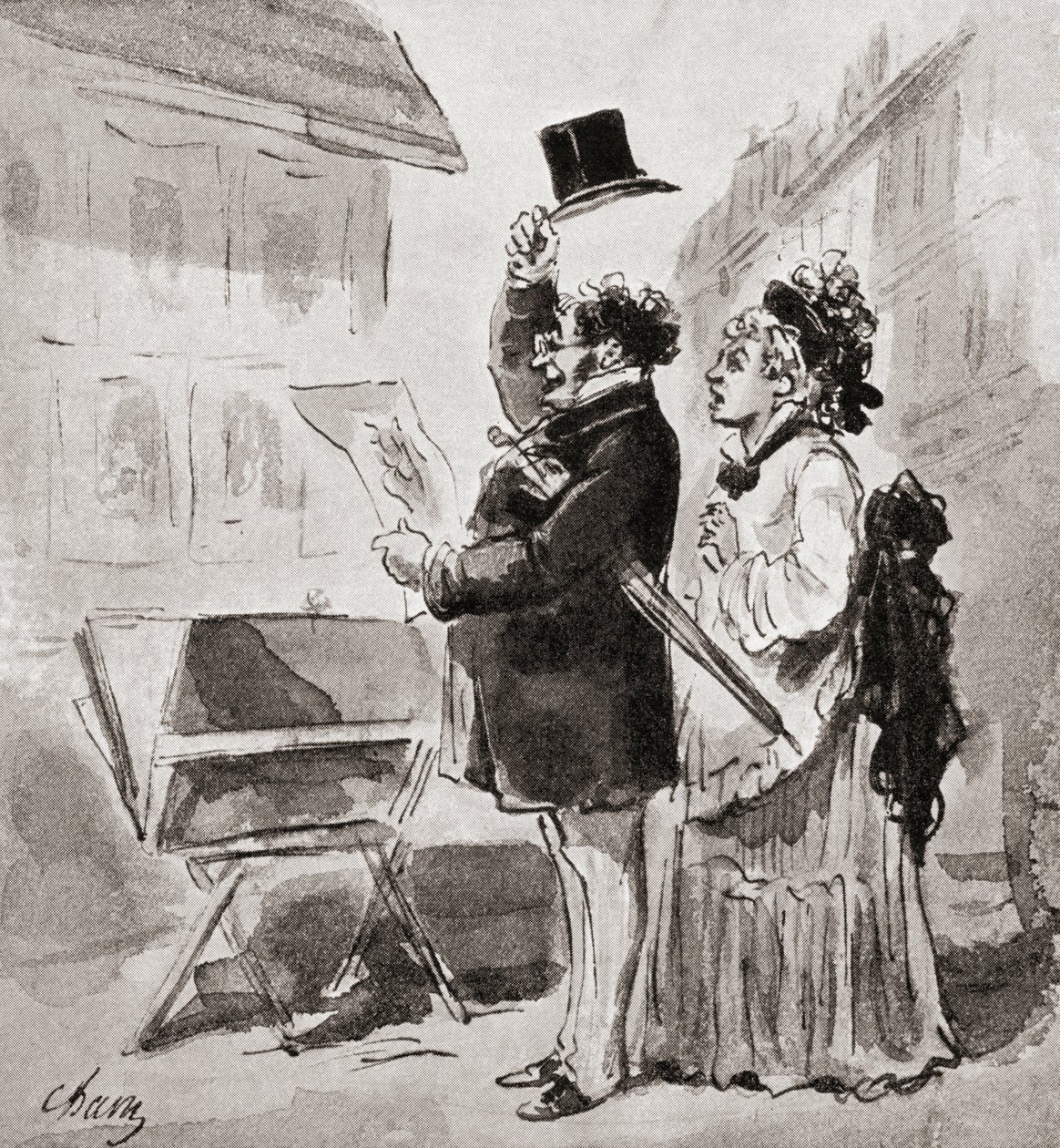 Den entusiastiske samler, fra The Quest of The Print, udgivet 1932 af Amédée de Noé