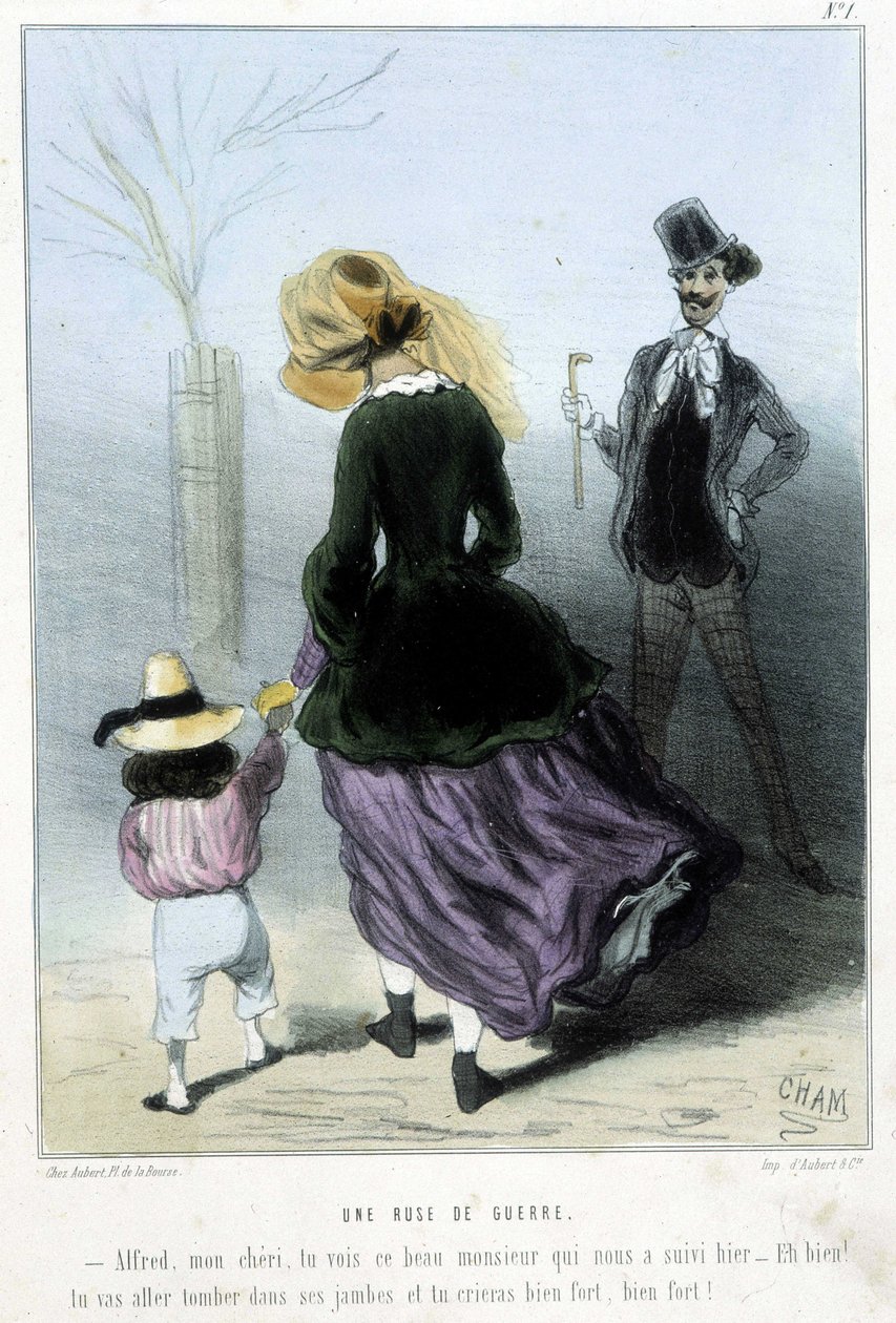 En krigslist - i "" Madeleines"" af Cham, v.1870-1880 af Amédée de Noé