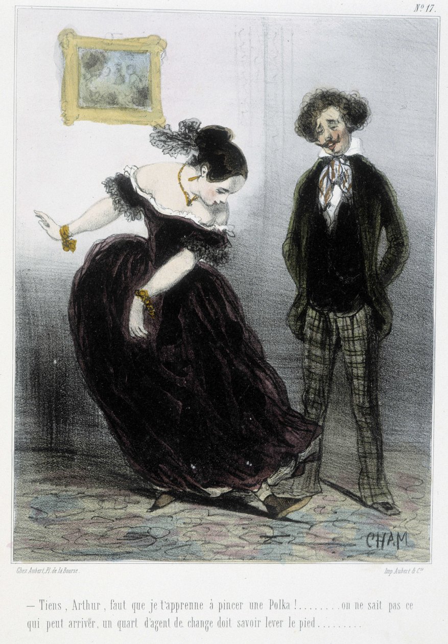 Karikatur - i "" Madeleines"" af Cham, v.1870-1880 af Amédée de Noé