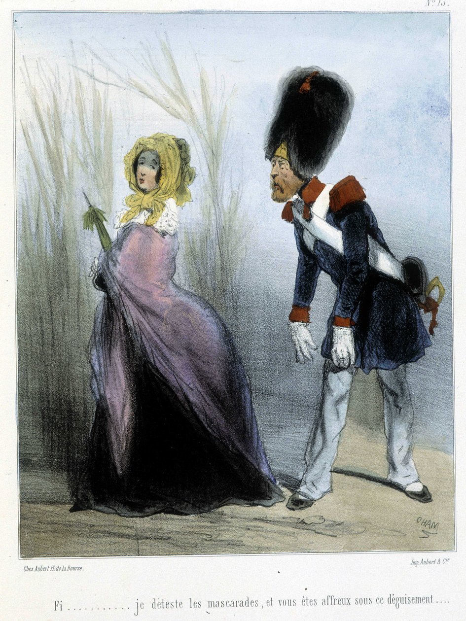 Karikatur - i "" Madeleines"" af Cham, v.1870-1880 af Amédée de Noé