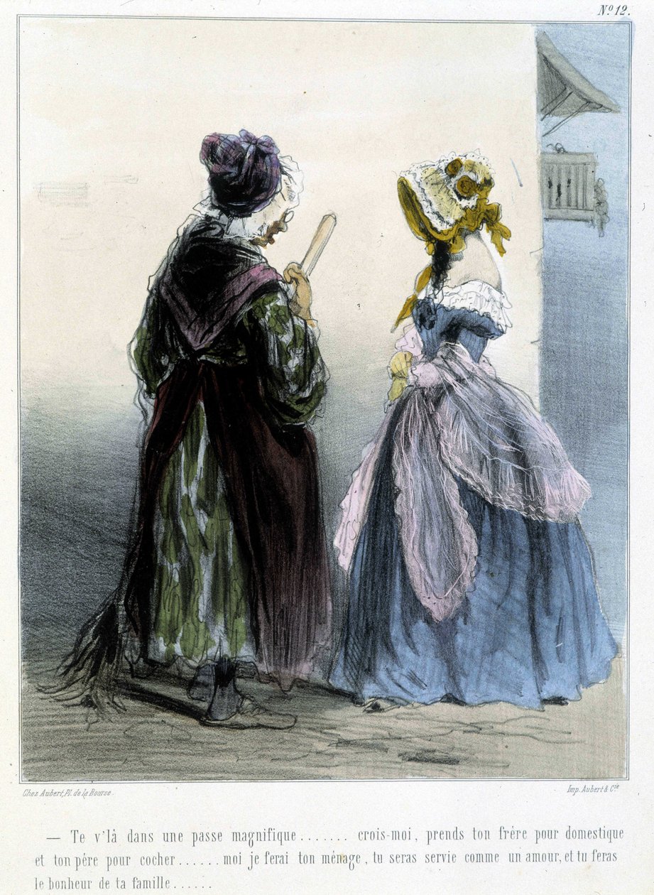 Karikatur - i "" Madeleines"" af Cham, v.1870-1880 af Amédée de Noé
