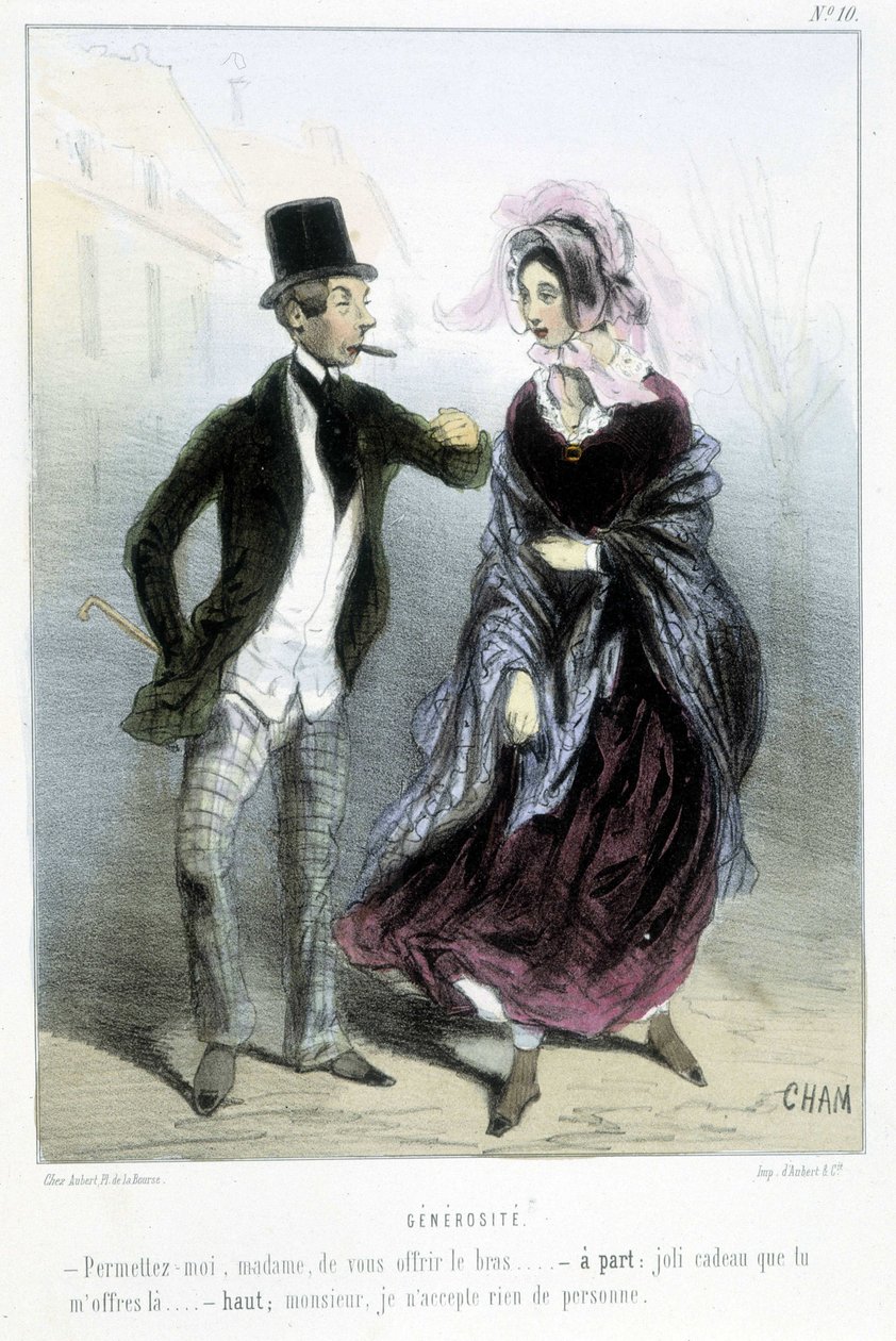 Generøsitet - i "" Madeleines"" af Cham, v.1870-1880 af Amédée de Noé