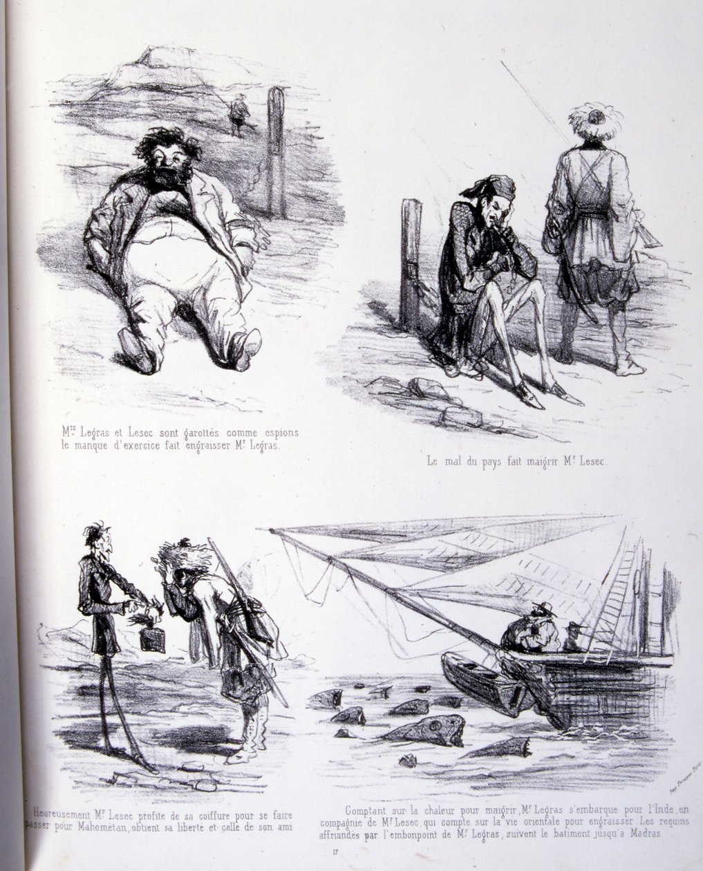 illustration til Kunsten at fede og tabe sig af Amédée de Noé