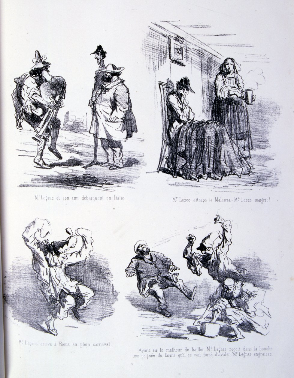 illustration til Kunsten at fede og tabe sig af Amédée de Noé