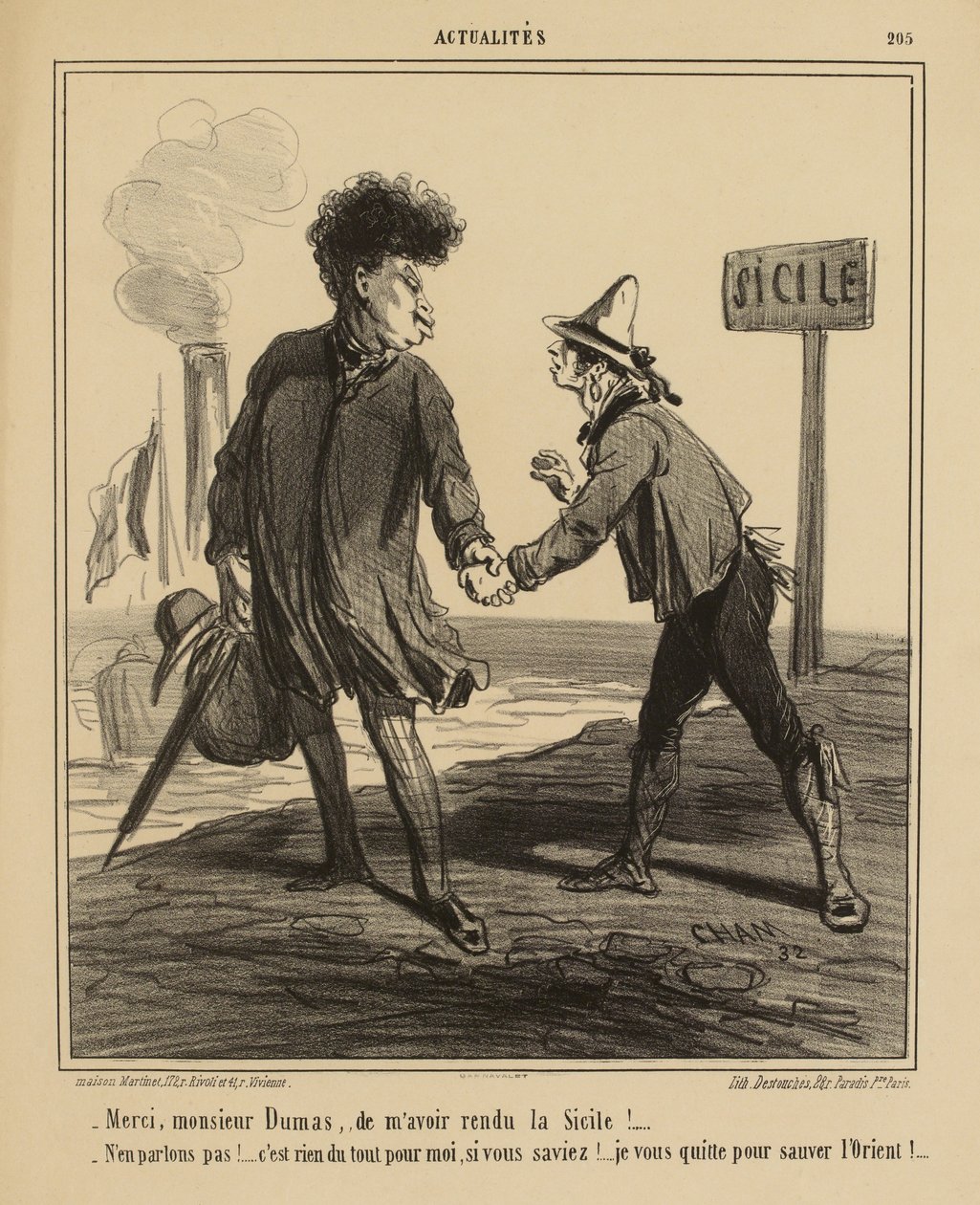 Cham - Tak, hr. Dumas, for at give mig Sicilien tilbage af Amédée de Noé
