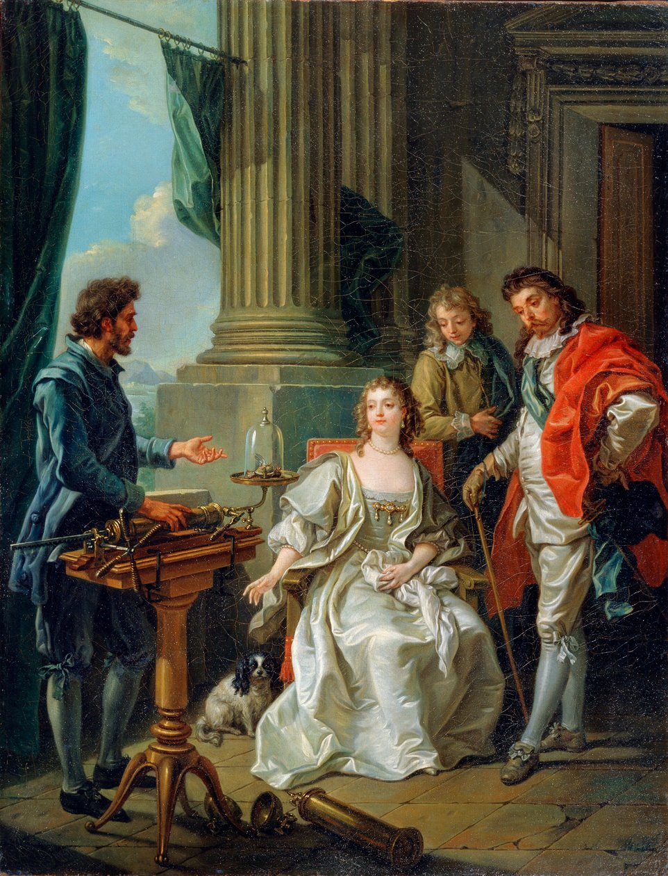Pneumatisk eksperiment, 1777 af Charles Amedee Philippe van Loo
