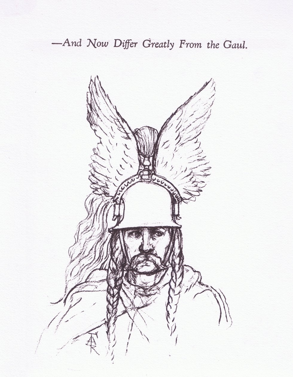 En gallisk høvding, illustration fra The Roman Soldier, 1928 af Amedee Forestier