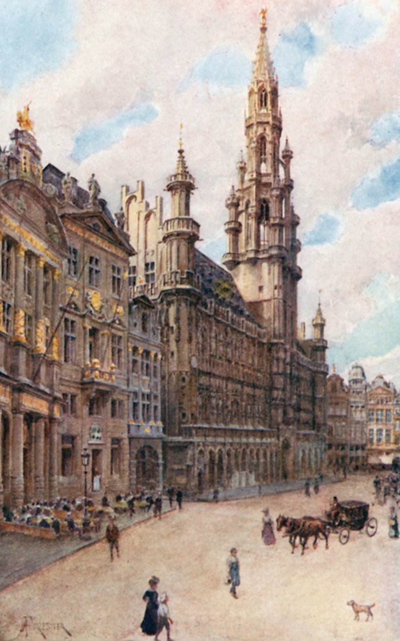 Hotel de Ville, Bruxelles (viser La Maison des Brasseurs, La Maison du Cygne og La Maison de l