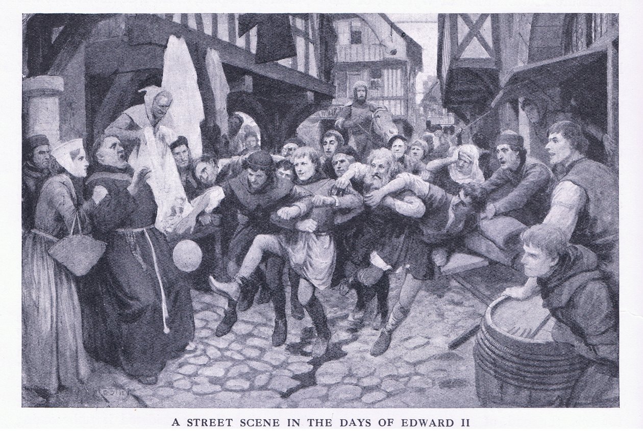 En gadescene i Edward II