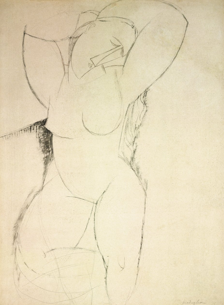 Karyatid, ca. 1913-14 af Amedeo Modigliani