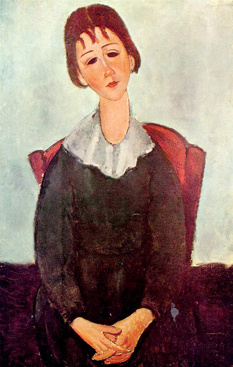 Pige i sort, 1918 af Amedeo Modigliani