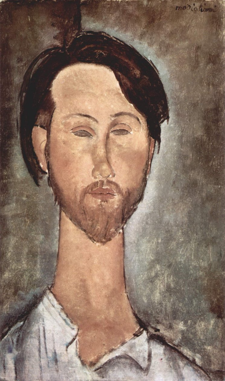 Portræt af Léopold Zborowski af Amedeo Modigliani