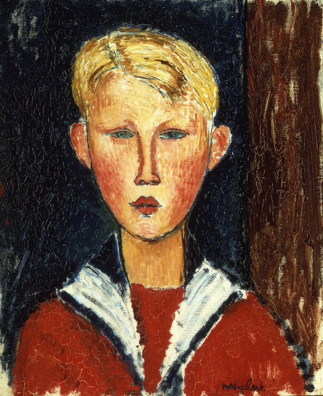 Den blåøjede dreng, 1916 af Amedeo Modigliani