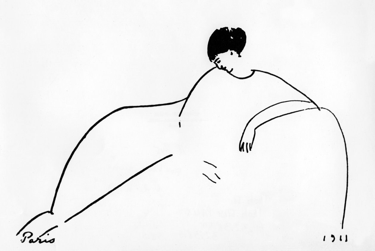 Anna Akhmatova (1889-1967) russisk digter af Amedeo Modigliani