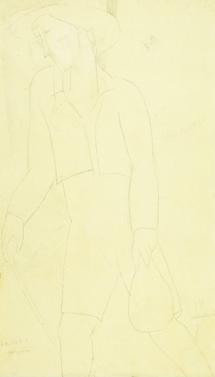 Fårefold, 1915-16 af Amedeo Modigliani