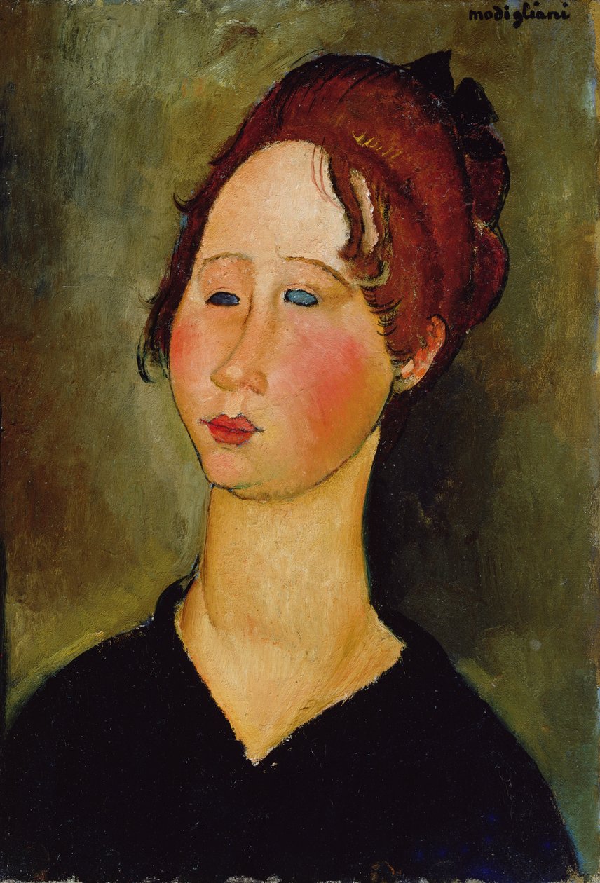 Burgundsk kvinde, 1918 af Amedeo Modigliani