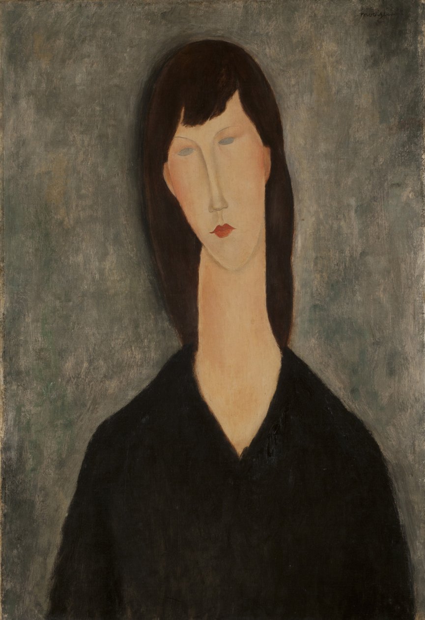 Buste af en kvinde. af Amedeo Modigliani