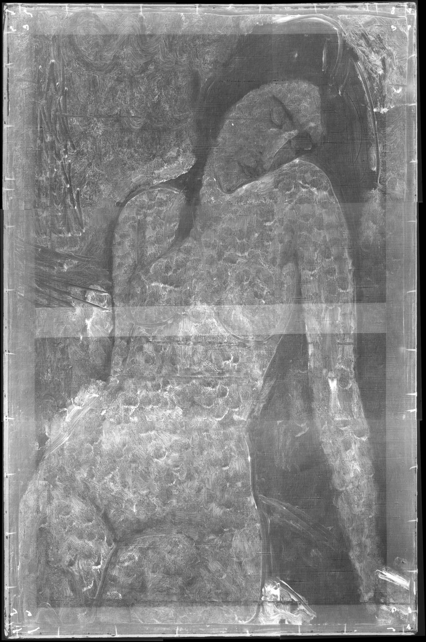 Kvindelig nøgen, ca. 1916 (røntgenbillede) af Amedeo Modigliani