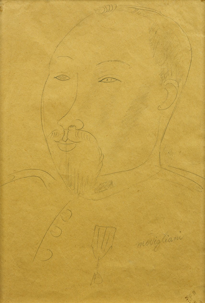 Guillaume Apollinaire som soldat; Guillaume Apollinaire som soldat, af Amedeo Modigliani
