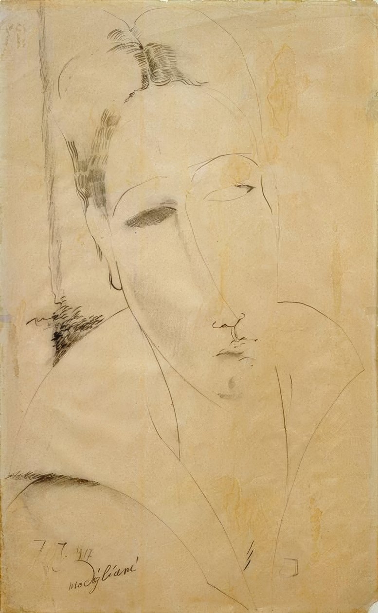Hanka Zboroska af Amedeo Modigliani