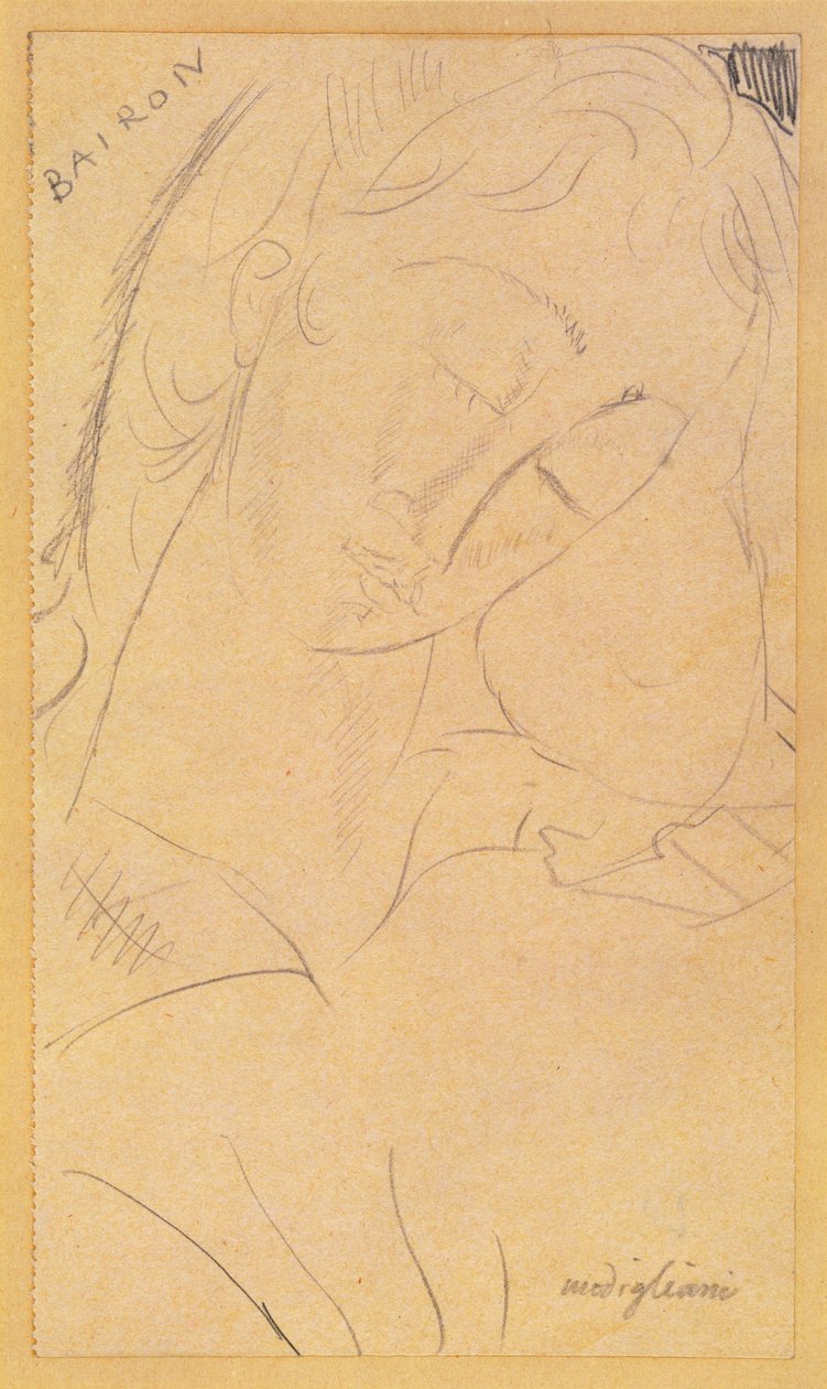 Hoved - Bairon af Amedeo Modigliani