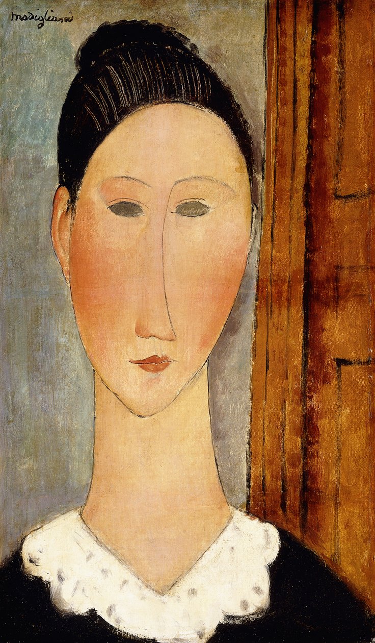 Head of Girl; Pigehoved, ca. 1918 af Amedeo Modigliani