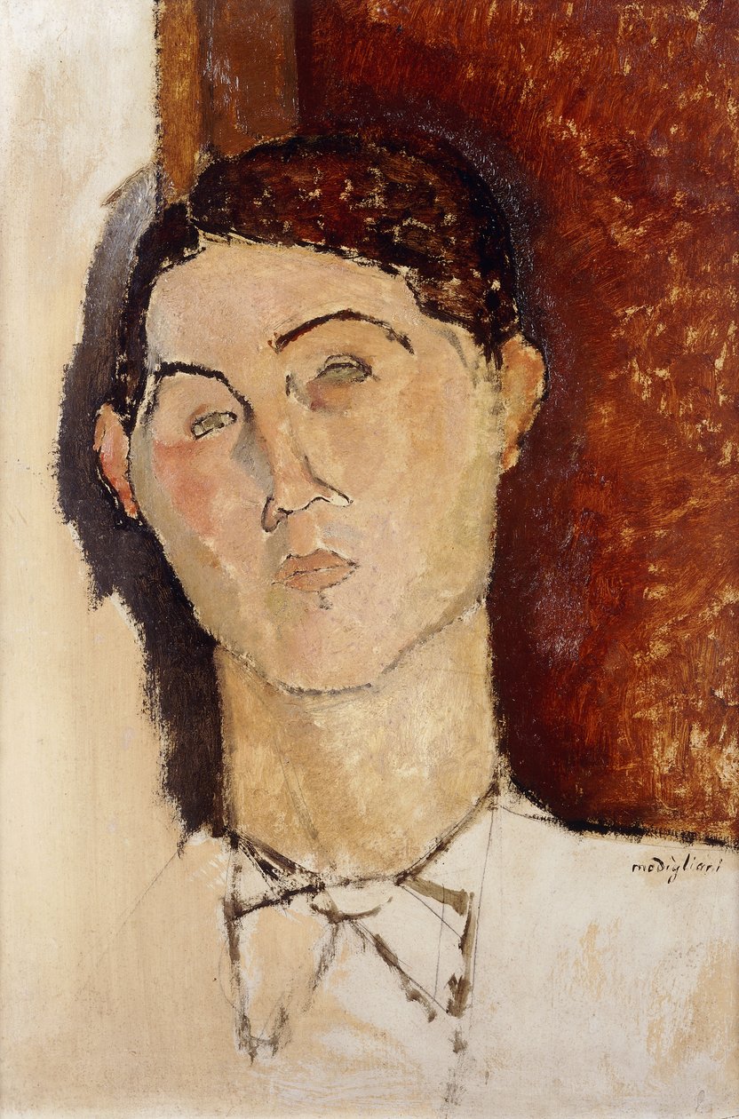 Leder af en ung mand; Leder af en ung mand, ca. 1916 af Amedeo Modigliani