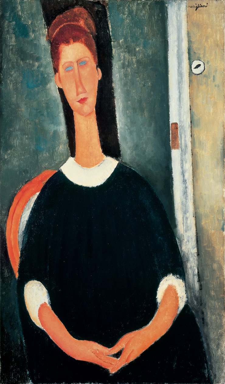 Jeanne Hébuterne (olie på lærred) af Amedeo Modigliani