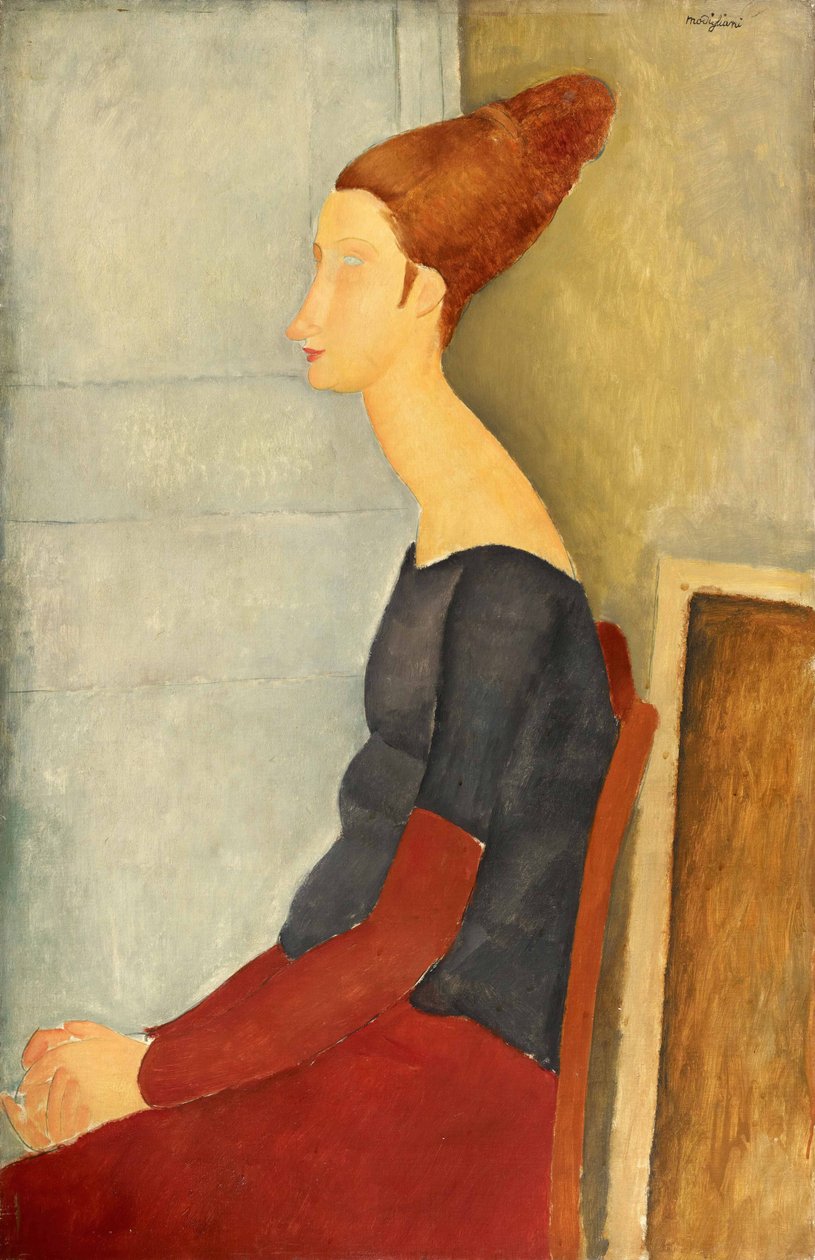 Jeanne Hébuterne med henna, 1918. af Amedeo Modigliani