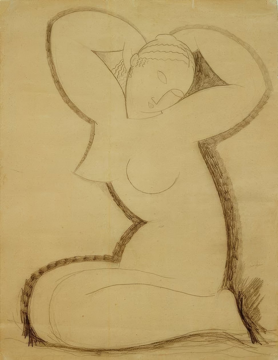 arbejdsskema af Amedeo Modigliani