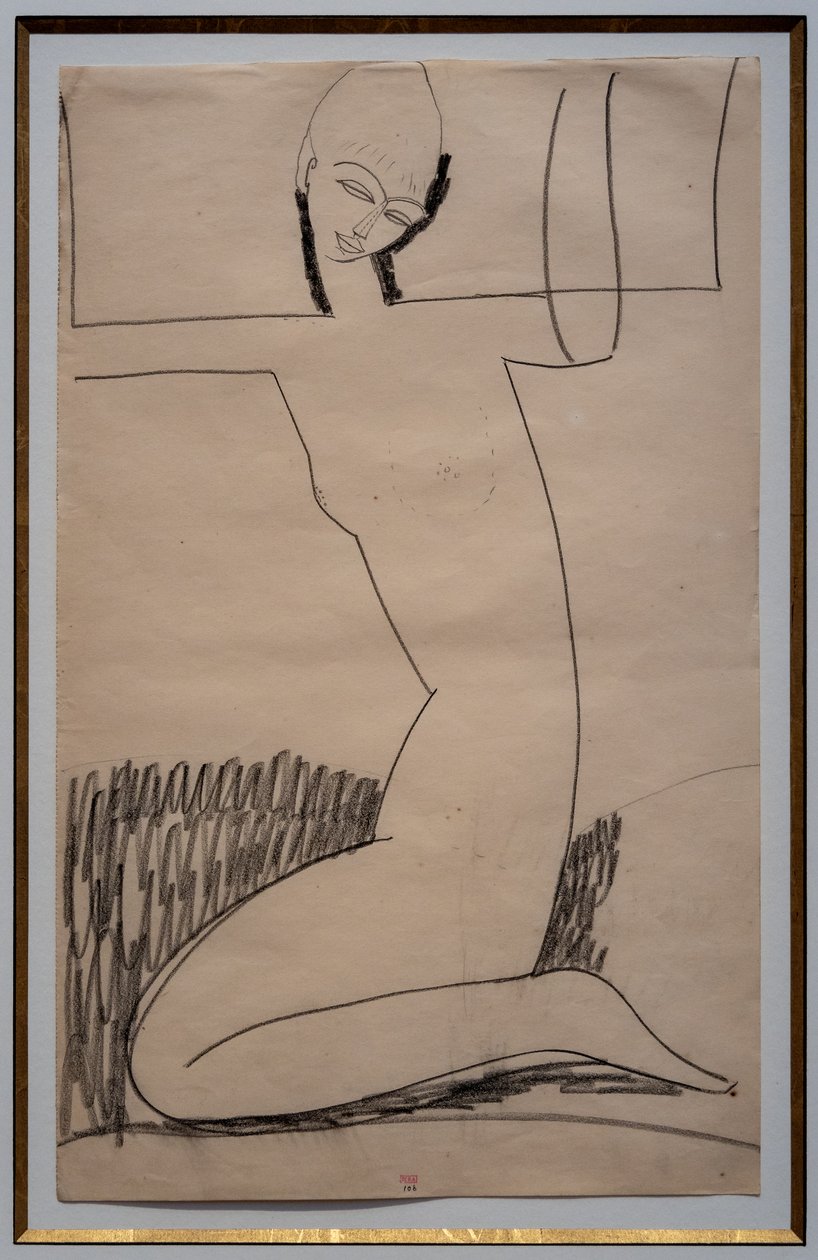 Kniende Karyatide af Amedeo Modigliani