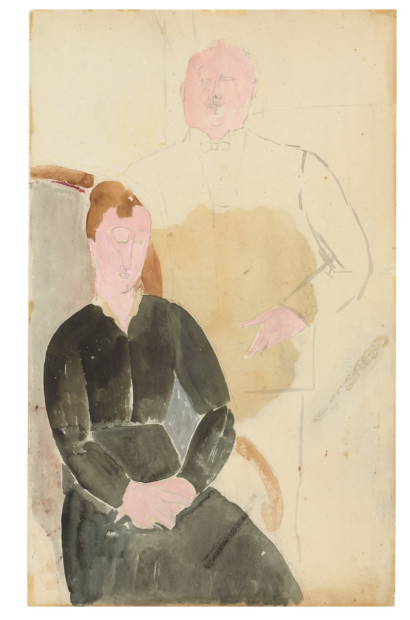 Husstanden, 1915 af Amedeo Modigliani