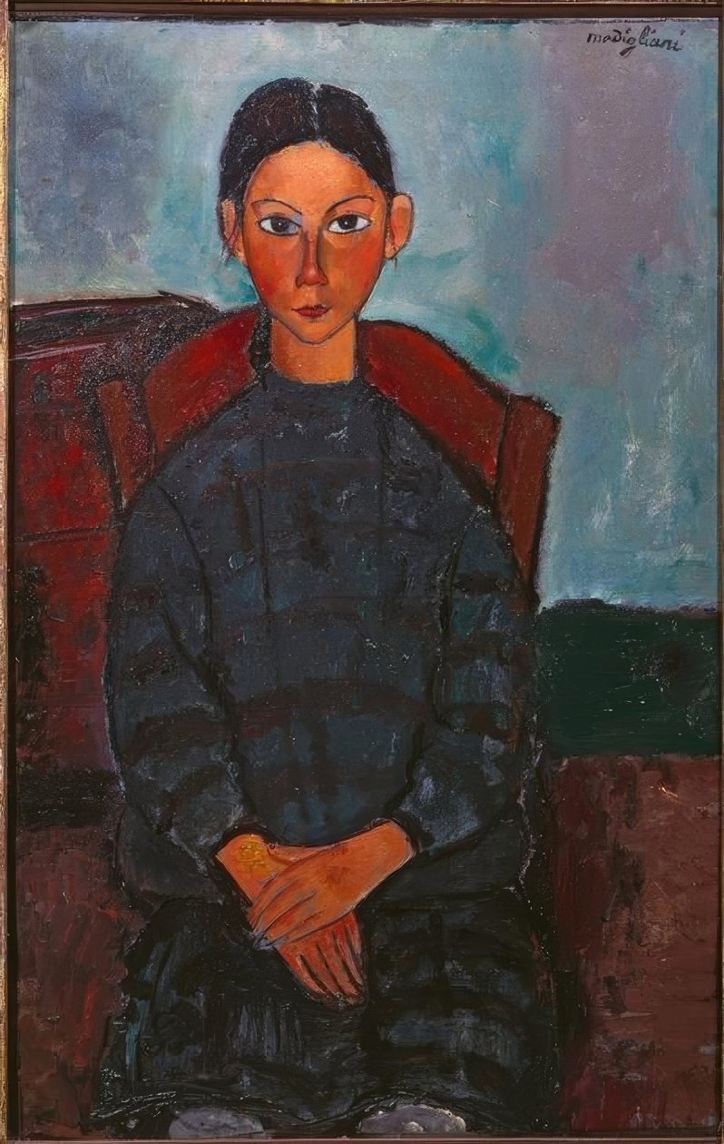 Pigen i det sorte forklæde af Amedeo Modigliani