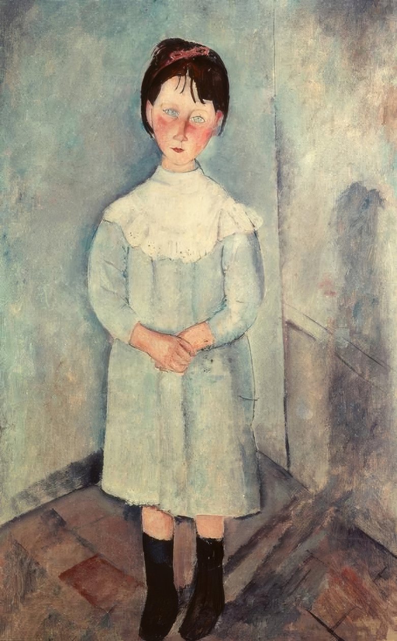 Den lille pige i blåt af Amedeo Modigliani
