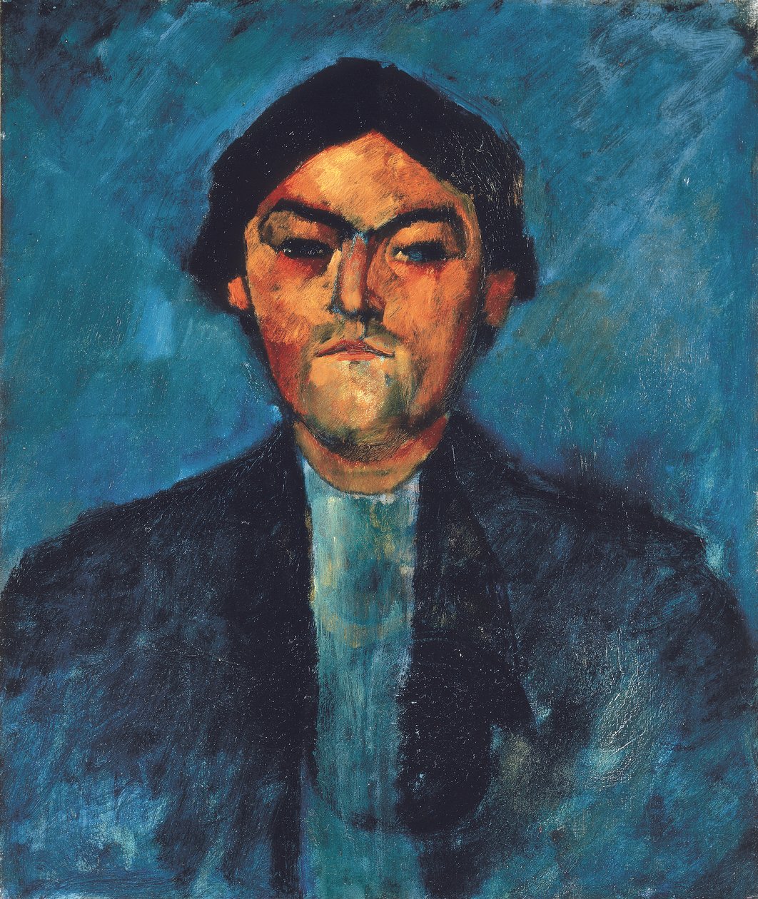 Typografen (Pedro), ca. 1909 (olie på lærred) af Amedeo Modigliani