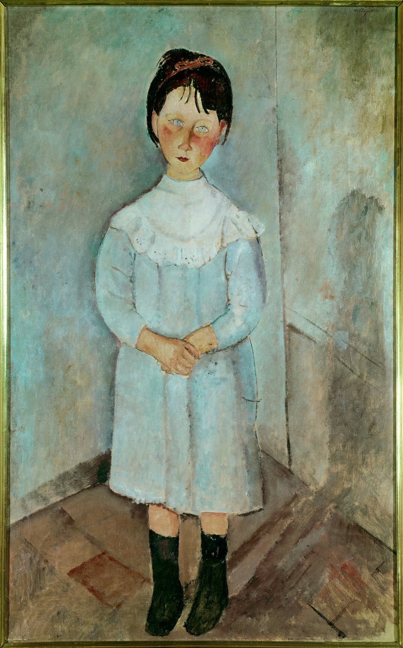 Lille pige i blåt 1918 af Amedeo Modigliani