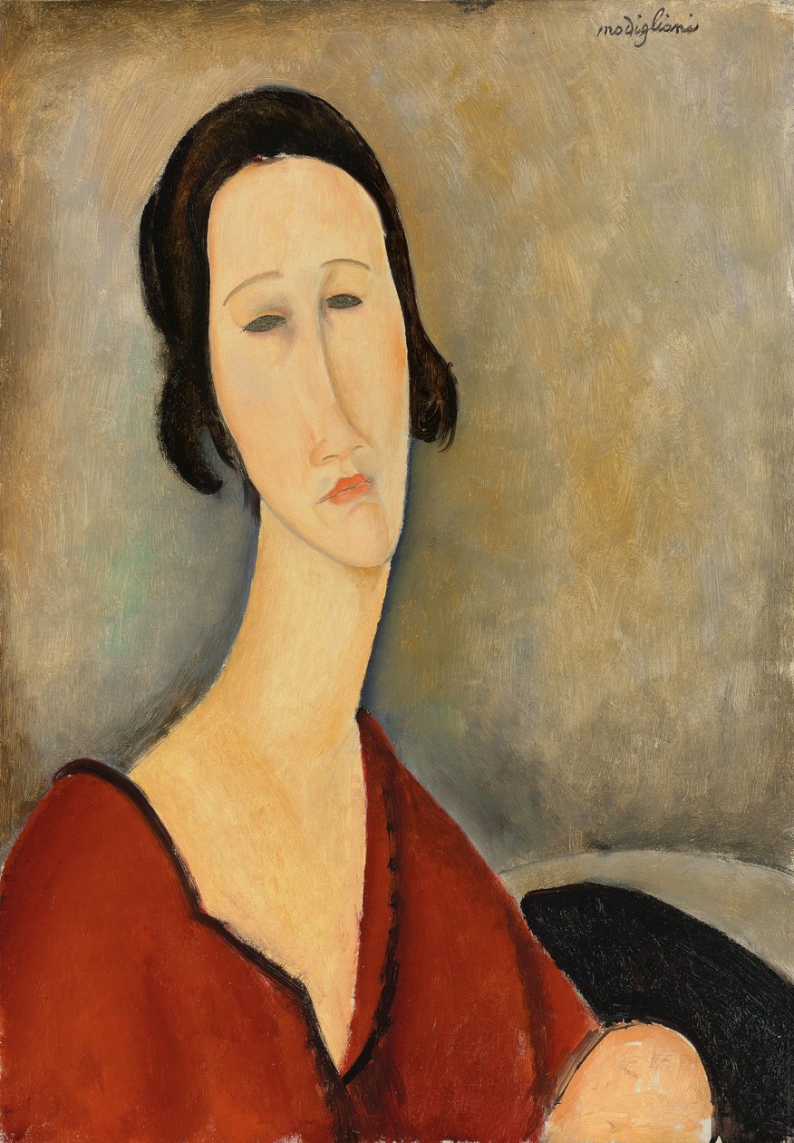 Madame Hanka Zborowska, 1917 af Amedeo Modigliani