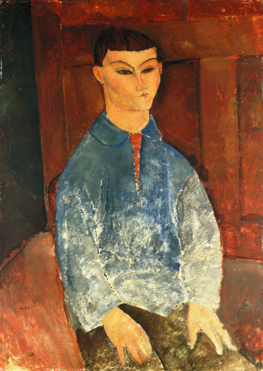 Moise Kisling siddende, 1916 af Amedeo Modigliani