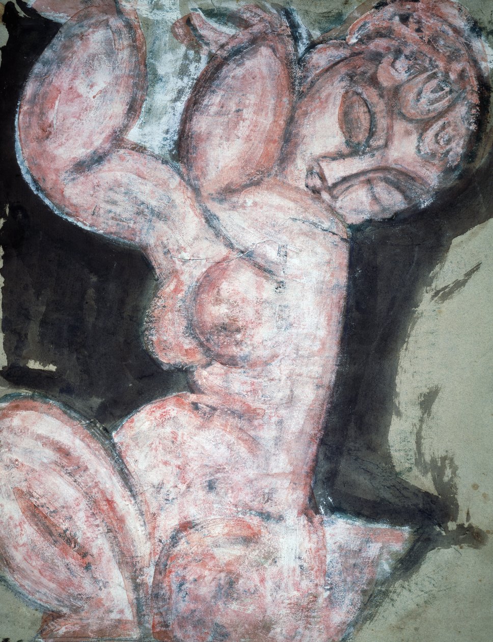 Nøgen karyatid af Amedeo Modigliani