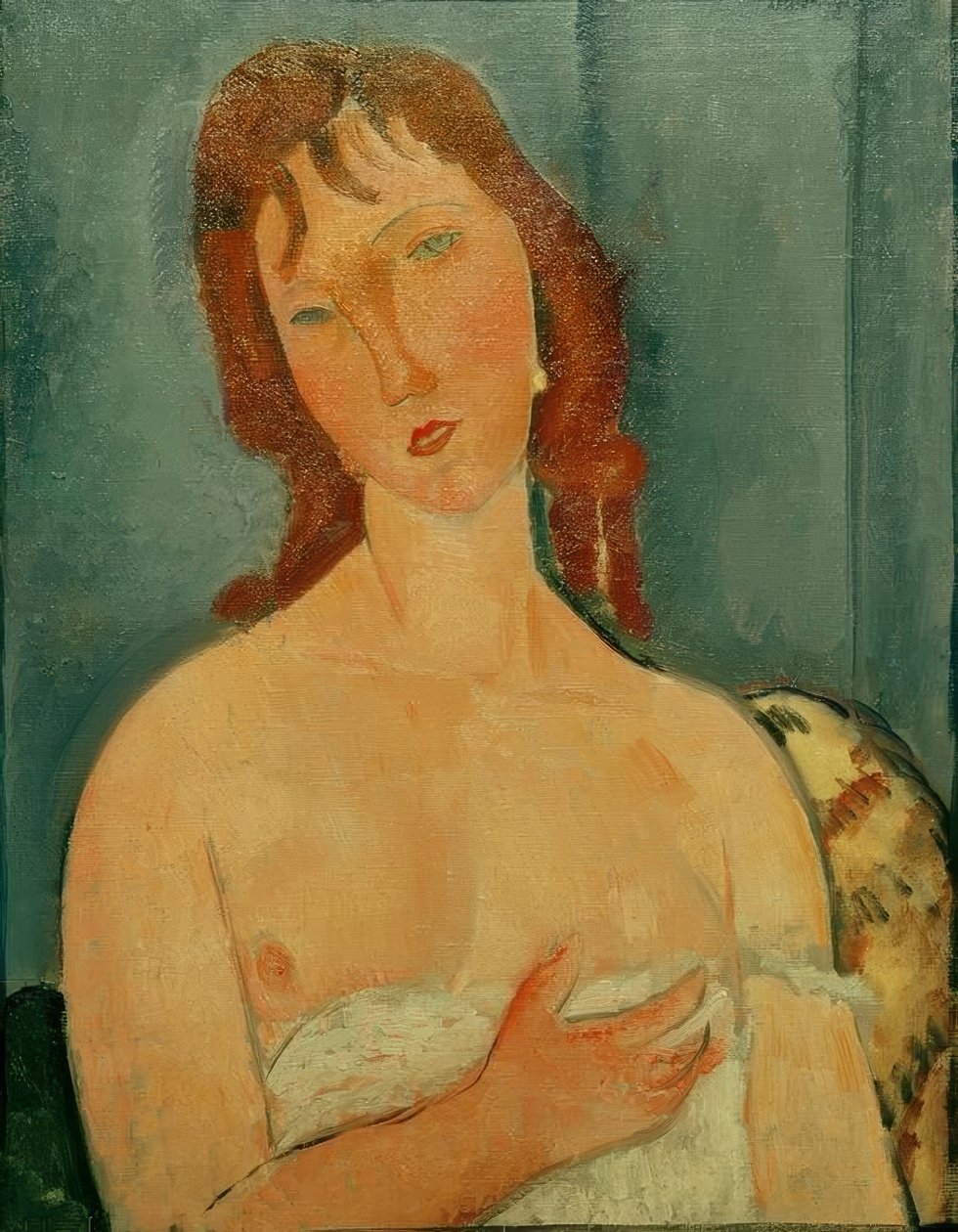 Portræt af en ung kvinde af Amedeo Modigliani