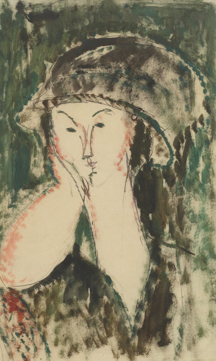 Portræt af Beatrice Hastings, 1914-1915. af Amedeo Modigliani
