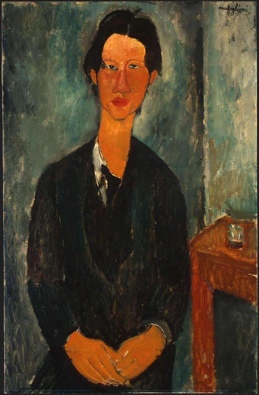 Portræt af Chaïm Soutine 1893-1943 af Amedeo Modigliani