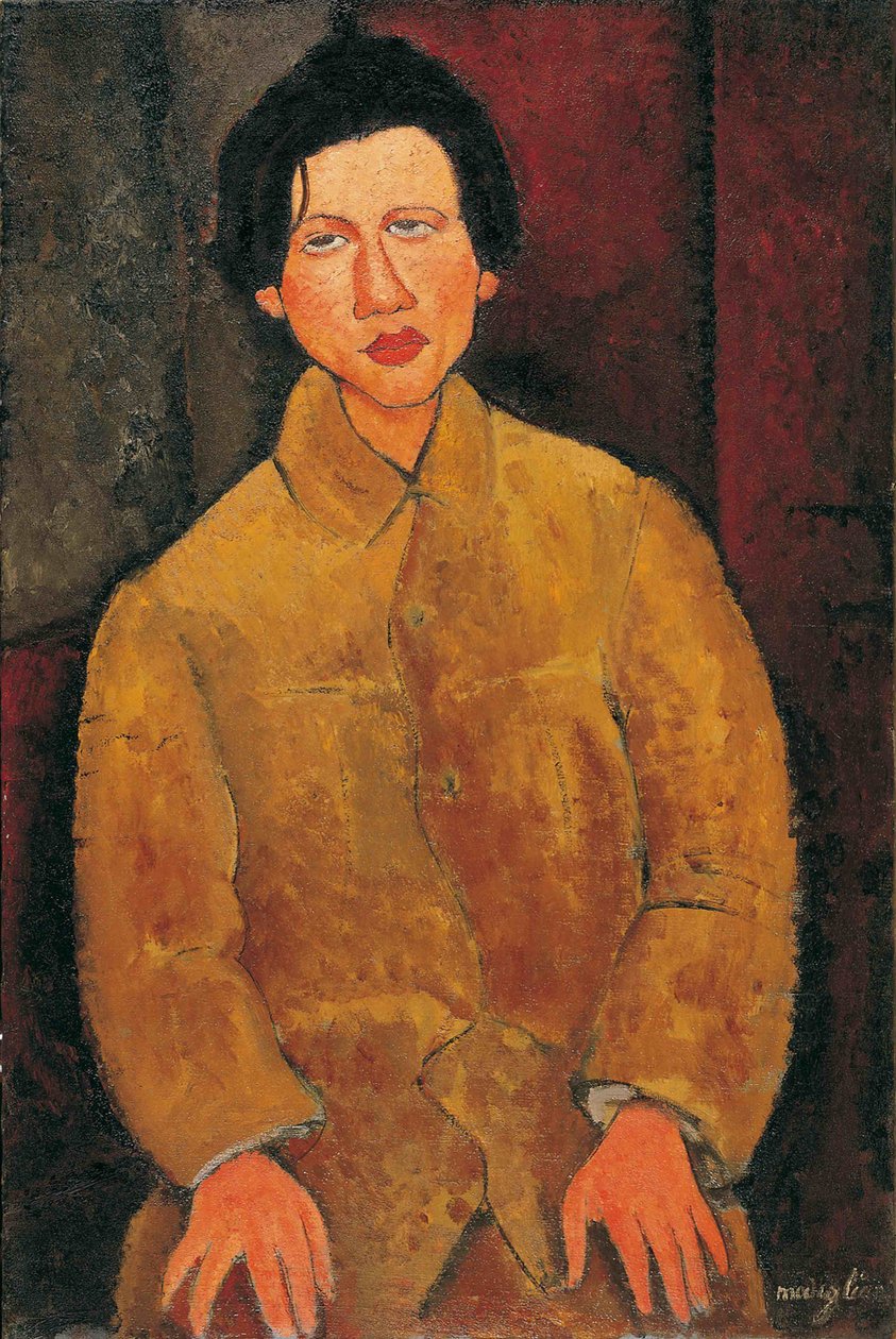 Portræt af Chaïm Soutine 1893-1943 af Amedeo Modigliani