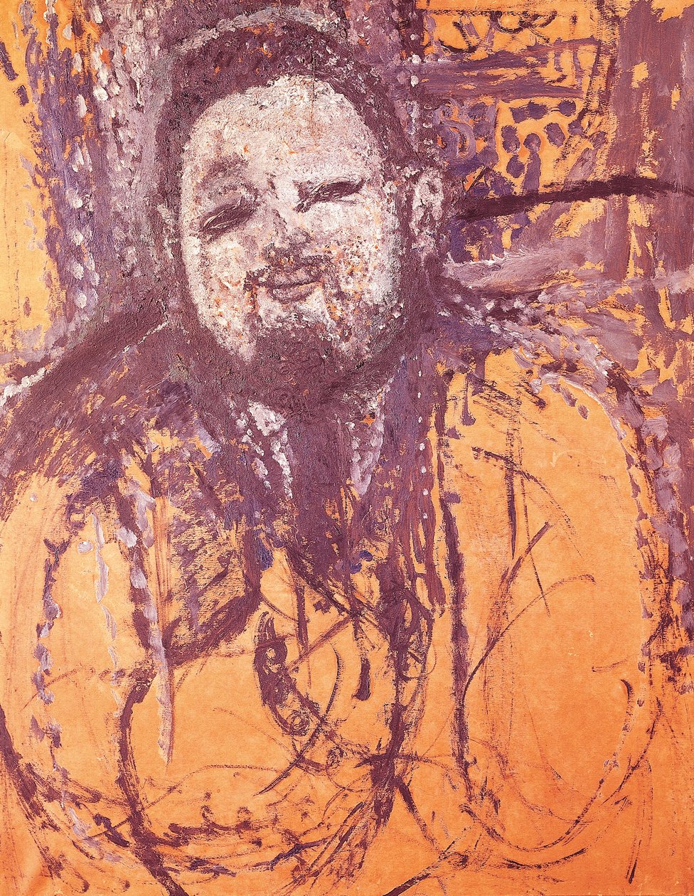 Portræt af Diego Rivera, af Amedeo Modigliani (1884-1920), olie og tempera på lærred af Amedeo Modigliani