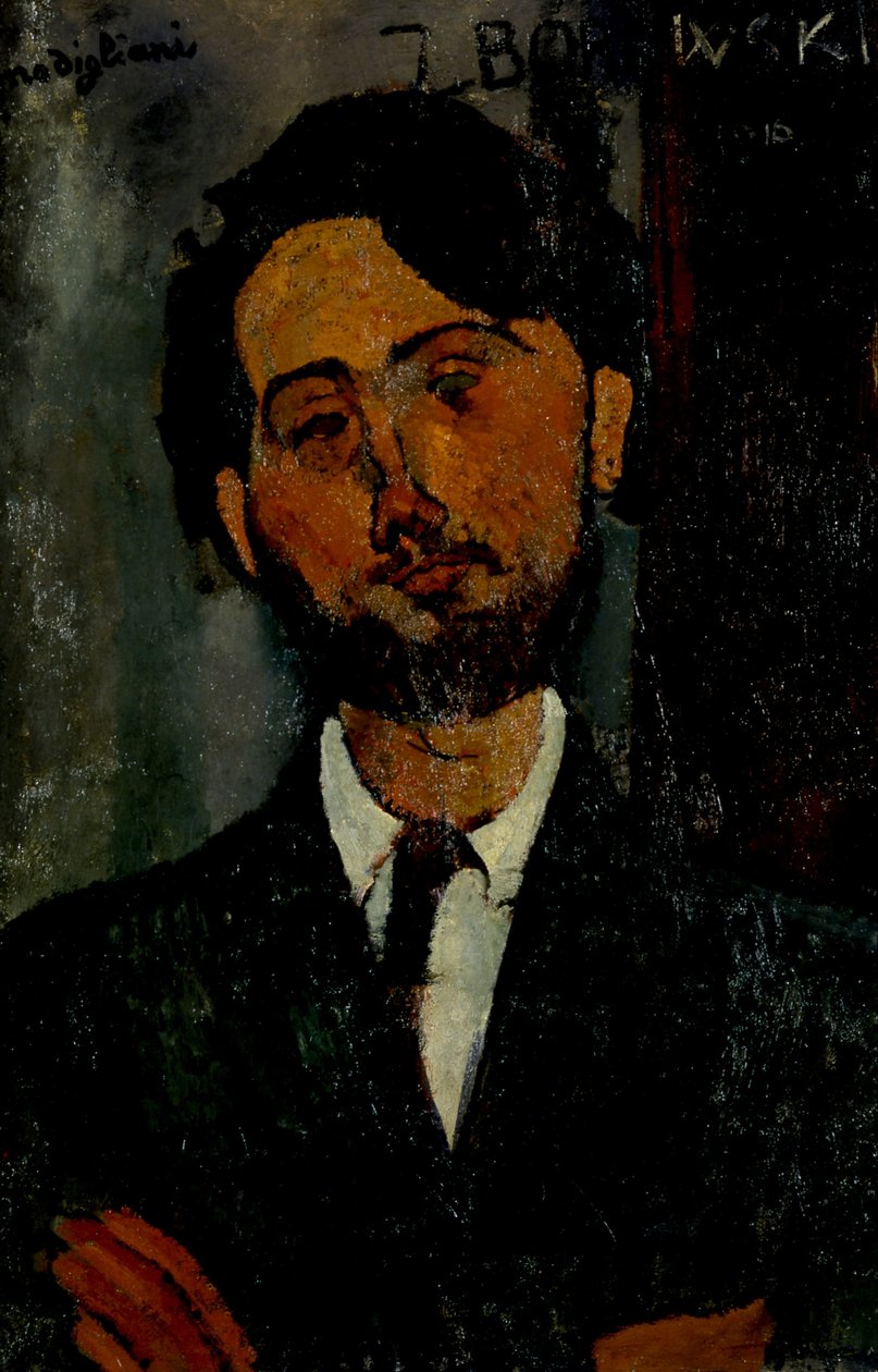 Portræt af Léopold Zborowski af Amedeo Modigliani