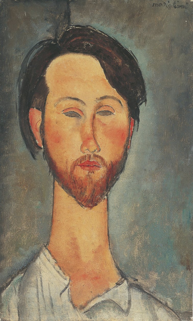 Portræt af Léopold Zborowski 1889-1932, 1918. af Amedeo Modigliani