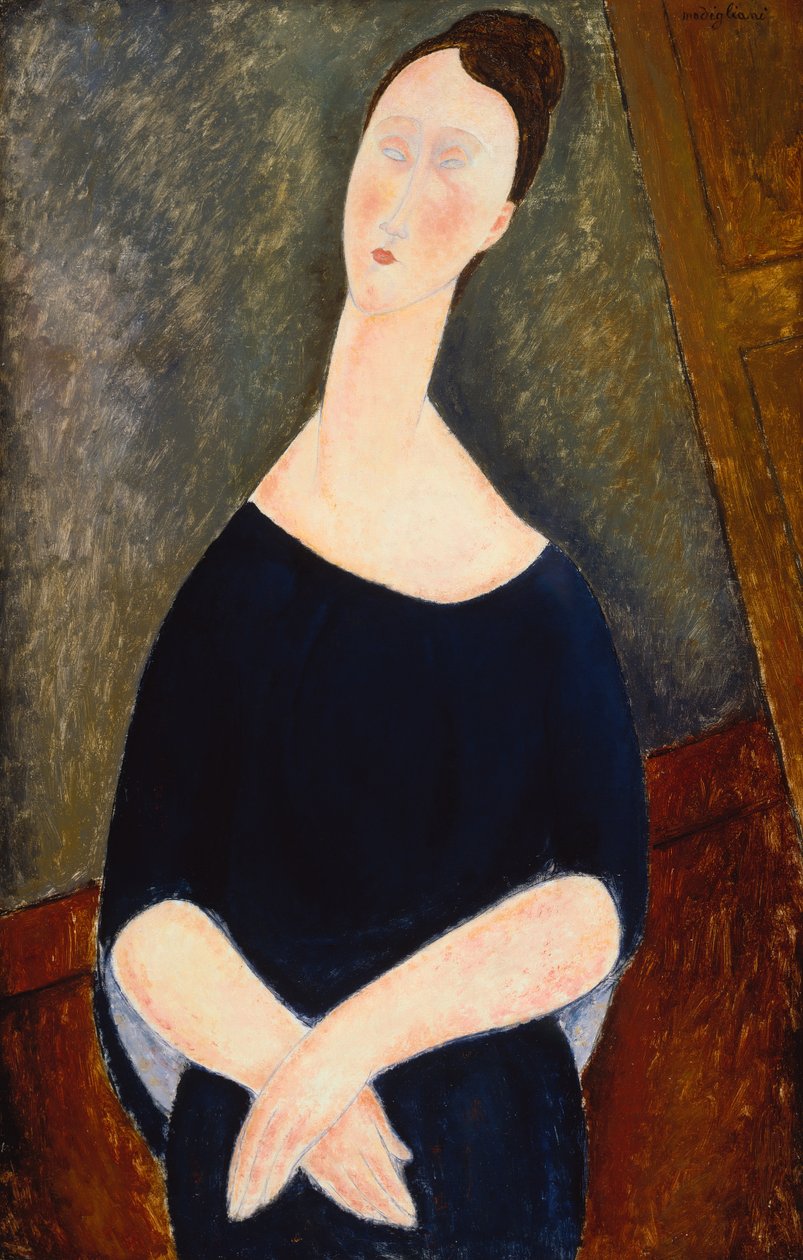 Portræt af Lumia, ca. 1918 (olie på lærred) af Amedeo Modigliani