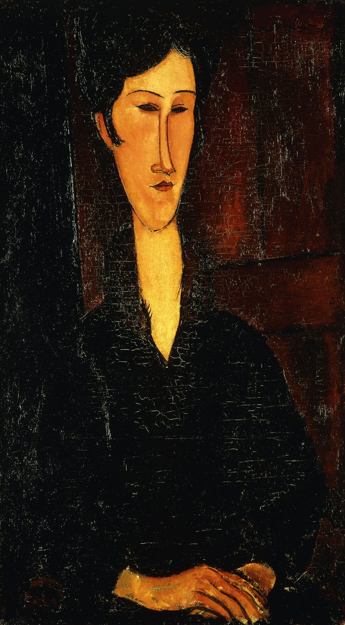 Portræt af Madam Zborowska; Riratto di Mne Zborowska, 1917 af Amedeo Modigliani